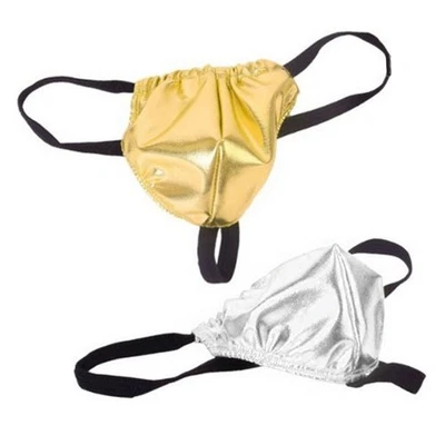 Herren Sexy PU-Leder Unterwäsche Tanga G-String Unterhose Mini Slips Jockstraps - Bild 1 von 4