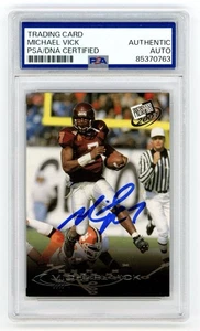 2001 Press Pass Michael Vick Rookie On Card Bold Autograph PSA Authentic Auto - Picture 1 of 2