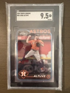 2024 Topps Chrome: # 58 Jose Altuve SGC 9.5 MINT+ ! All Star, World Series MVP ! - Picture 1 of 3