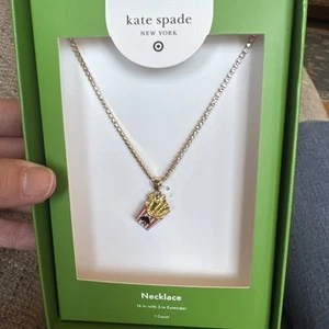Kate Spade New York x Target French Fry Charm Tennis Necklace *In Hand * - Picture 1 of 1
