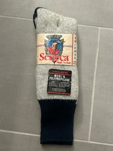 Calze giacca rosse vintage Seneca nuove con etichetta taglia 10-13 termiche made in USA misto lana - Foto 1 di 3