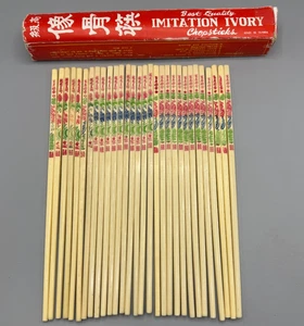 Palillos marfil imitación mejor calidad vintage 15 pares (30 en total) - Imagen 1 de 10