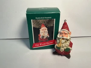 Vintage 1989 Punze Andenken Weihnachtsschmuck alte Welt Wichtel - Bild 1 von 4