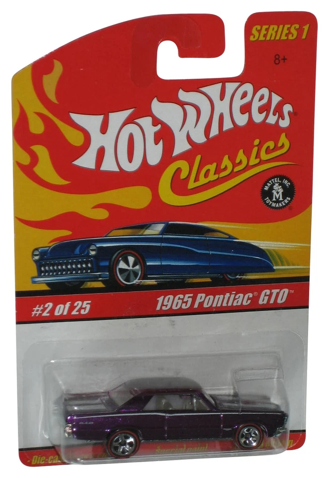 Coche Pontiac GTO 1965 púrpura serie 1 (2004) Hot Wheels Classics #2/25 Foto 1 de 1