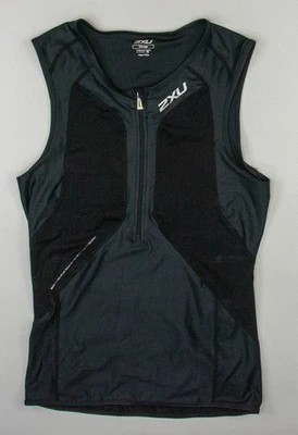 Camiseta sin mangas 2XU negra de compresión para triatlón MT2848A talla 2XL para adultos Foto 1 de 2