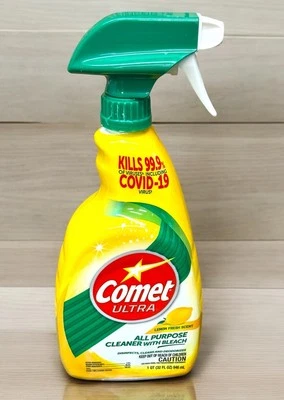 2X - Limpiador multiusos Comet con lejía limón botella spray 32 OZ Foto 1 de 2