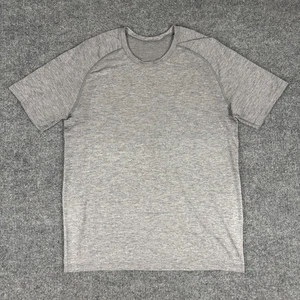 Camisa Lululemon Talla Mediana Gris Manga Corta Gimnasio Entrenamiento Camiseta - Imagen 1 de 6