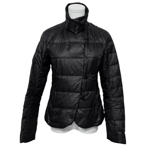 Nau Jacke Damen XXS schwarz asymmetrisch Daunen Stepp Puffer leichter Mantel - Bild 1 von 16