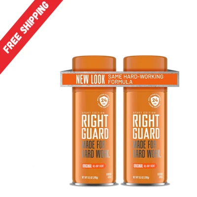 Spray desodorante deportivo Right Guard, original, 8,5 onzas (paquete de 2) Foto 1 de 4