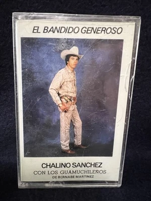 Chalino Sanchez Cassete El Bandido Generoso RR Nuevo Y Sellado De 1989 - Image 1 of 4