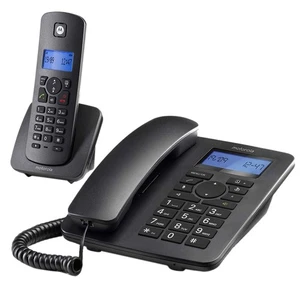 MOTOROLA C4201 Telefono Combo Fijo + DECT Negro - Imagen 1 de 2