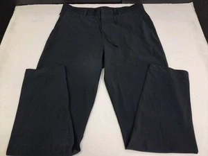 Fabletics Mens Black Performance Tech Drawstring Stretch Pants Size Large #7062 - Picture 1 of 12