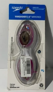 New Speedo Competitive Vanquisher 2.0 Swimming Goggles Pink - Picture 1 of 2