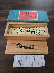 Bell & Curfew 28pc Double Six Dominos Set, Original Box, NOS - Picture 1 of 4