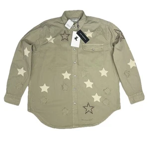 Free People OneTeaspoon Everyday Blue Classic Star Shirt Size xL - Picture 1 of 10