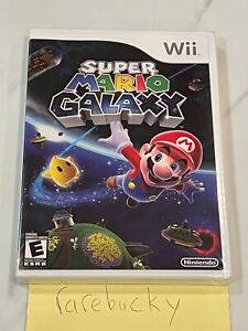 Super Mario Galaxy (Nintendo Wii) NEW SEALED Y-FOLD, NM, RARE FIRST PRINT!