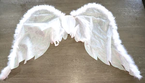 MUJERES ADOLESCENTES BLANCAS SÚPER BRILLANTES PLUMAS ALAS DE ÁNGEL HALLOWEEN NAVIDAD ROPA 1 TALLA - Imagen 1 de 3