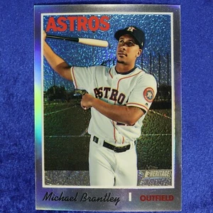 2019 Topps Heritage #THC-503: Michael Brantley (CHROME REFRACTOR) (THC-128) - Picture 1 of 2