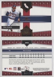2005 Donruss Champions Orange Impressions /75 Rod Carew #262 HOF