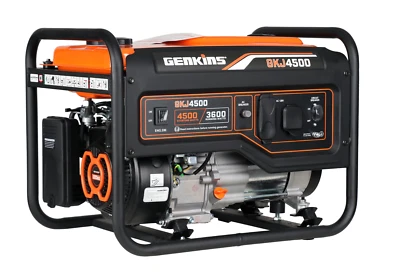 Genkins 4500 Watt Portable Power Generator 4 Stroke 233 cc Engine Gas Powered - Image 1 of 4