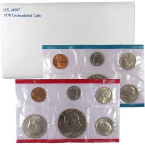 1978 Uncirculated Coin Set U.S Mint Original Government Packaging OGP - Picture 1 of 6