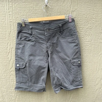 KUHL Cargo Shorts Womens 6 Gray Utility Hiking  Gray 11" Inseam Minor Flaws! - Image 1 of 4