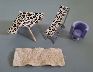 RAR Lil Bratz Strand Sonnenschirm Bett Sommer Möbel Konvolut 2000er Modepuppe - Bild 1 von 10