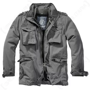 Brandit Military M65 Giant Field Jacket Coat - Charcoal Grey - Various Sizes - Picture 1 of 7