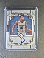 2022-23 National Treasures Desmond Bane Penmanship Auto #/25 Grizzlies