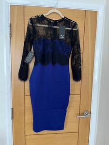 Ladies AX Paris Dress Size 10 UK Stretchy Bodycon - Picture 1 of 2