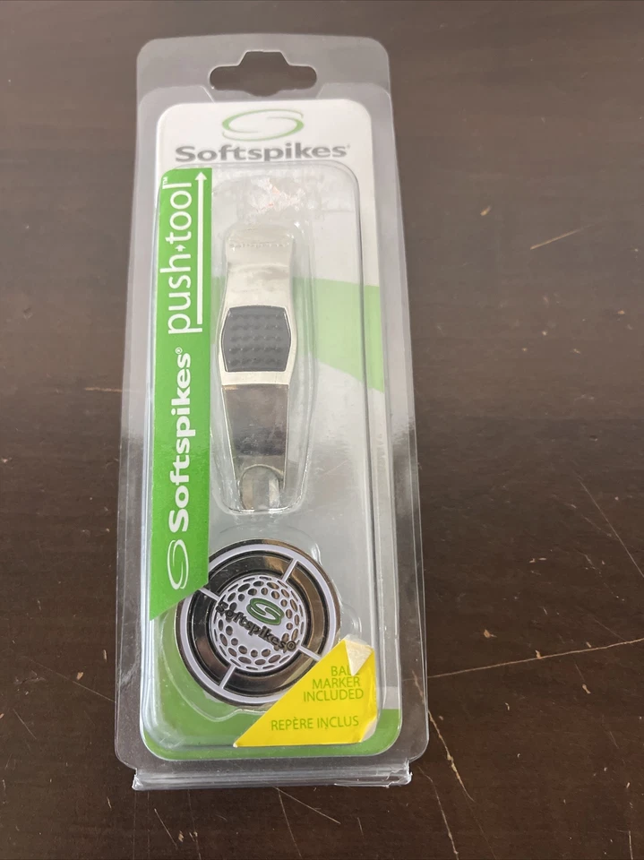 Softspikes Push Divot Repair Tool With Golf Ball Marker