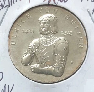 1998A EAST GERMANY(DDR) 10 Mark “Scarce” Silver Coin-31MM-KM#123-MINTAGE=52,000 - Picture 1 of 4