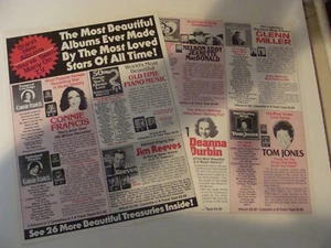 1980's Suffolk Marketing Music Ad Flyer Record Albums - 8 tracks - cassettes - Imagen 1 de 1