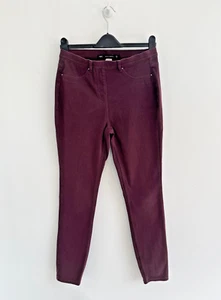 Next Skinny Jeans Red Jeggings Denim Leggings UK 12 / 28" Leg - Picture 1 of 5