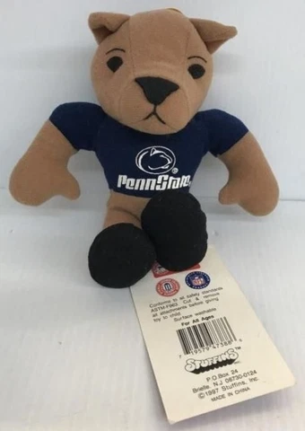 1998 Stuffins Inc. Penn State Nittany Lions Mascot Plush Bean Bag New With Tags Cover