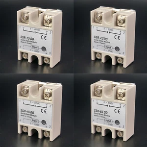 SSR Single-phase Solid State Relay 10-60A DC-DC Input 3-32VDC Load 5-60VDC - Picture 1 of 4