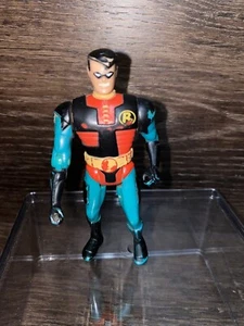 1993 Kenner ROBIN BATMAN ANIMATED SERIES 4.5" action figure Vintage DC Comics - Picture 1 of 7