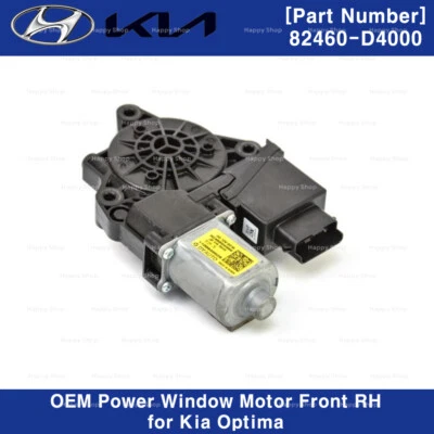 Motor regulador de ventana eléctrica delantero derecho OEM 82460D4000 para Kia Optima 16-20 Foto 1 de 3
