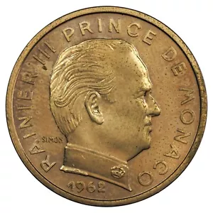 Monaco - 10 centimes 1962 ESSAI Rainier III - cupro-aluminium - GadMC.146 KM.E43 - Imagen 1 de 2