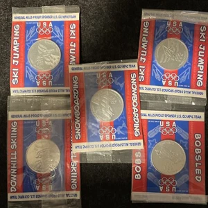 Neu 1998 General Mills Müslemedaille USA Olympische Spiele Münzfiguren - Bild 1 von 2