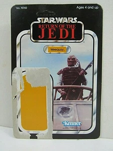Vintage Star Wars ROTJ Weequay 65 Card Back Unpunched Kenner 1983 (Pg16E) - Picture 1 of 2