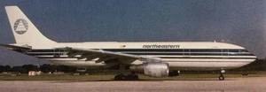 Northeastern Airways Airbus A300 F-ODRE Flugzeug RPPC Postkarte Brian Gustafson - Bild 1 von 1
