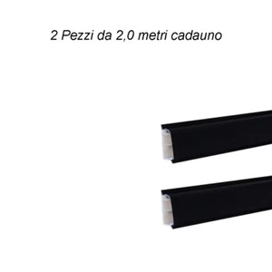 Alzatina cucina per top cucina piani cottura 4 metri Nero accessori inclusi - Foto 1 di 4