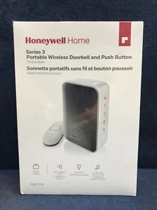 Honeywell 3 Series Portable Wireless Doorbell Model RDWL313A - Picture 1 of 6
