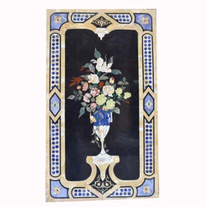 Marble Table Top 60" x 30" Inlay pietra dura handicraft Home decor - Picture 1 of 9