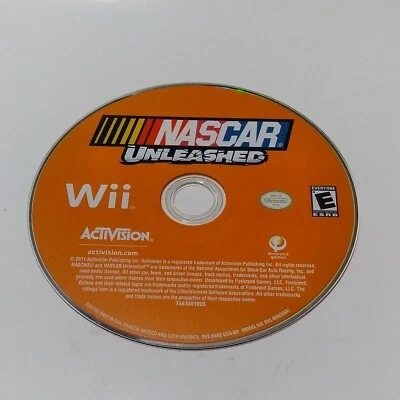 NASCAR Unleashed Nintendo Wii Game Disc Only Tested  - Image 1 of 4