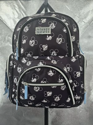 Auténtica Mochila Bolso Pañales Multi PC Mickey Mouse Bebé Disney Blanco y Negro  Foto 1 de 4