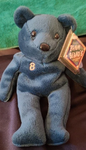1998 Cal Ripken Jr. Salvino's Bamm Beano's Beanie Teddy Bear (gray) Cover