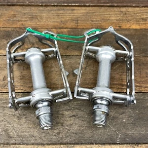Vintage Campagnolo Record FRENCH Thread Pedals 14 x 1.25 Patent Brev 70s 80s - Picture 1 of 13