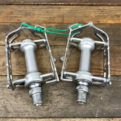 Pedales de rosca vintage Campagnolo Record FRANCÉS 14 x 1,25 patente Brev años 70 80 Foto 1 de 4